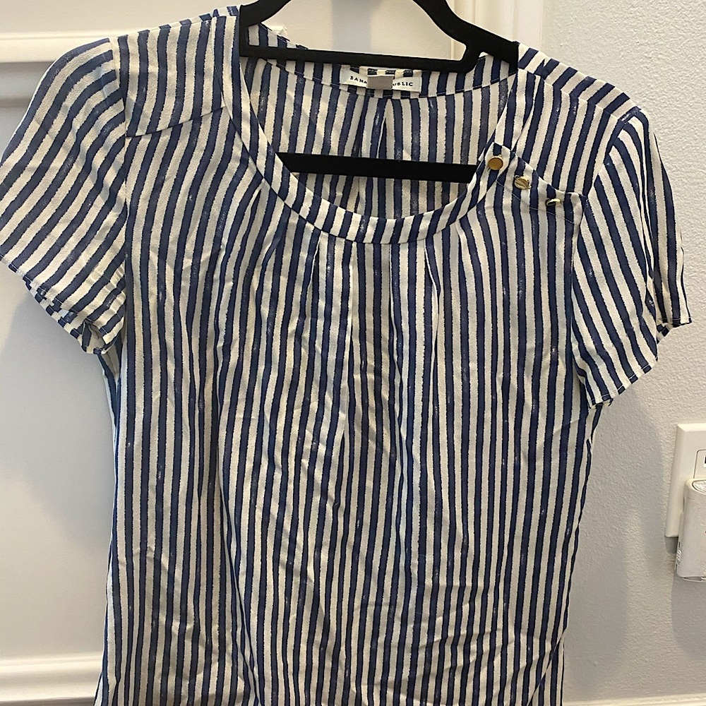 Silk Jcrew Striped Shirt